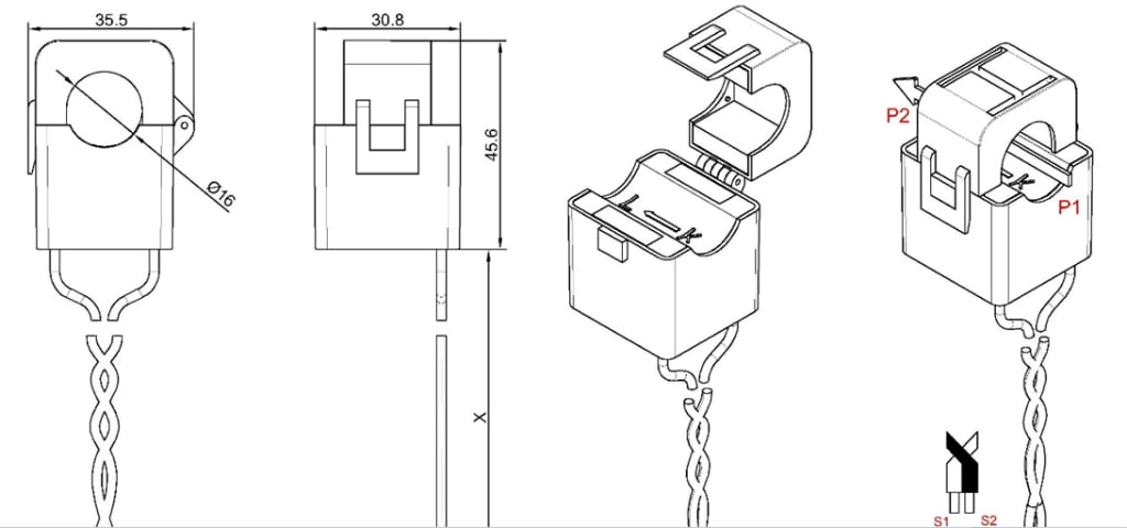 Split core current transformer XH-SCT-T16