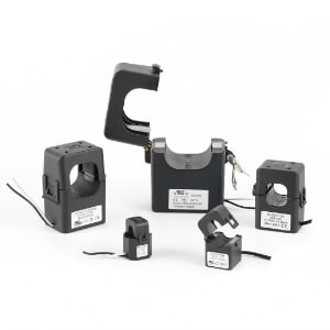 Split core current sensor hinged