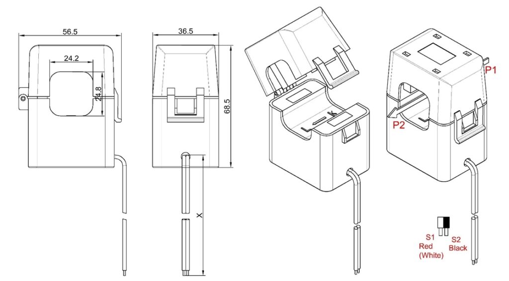 Split core current transformer XH-SCT-T24