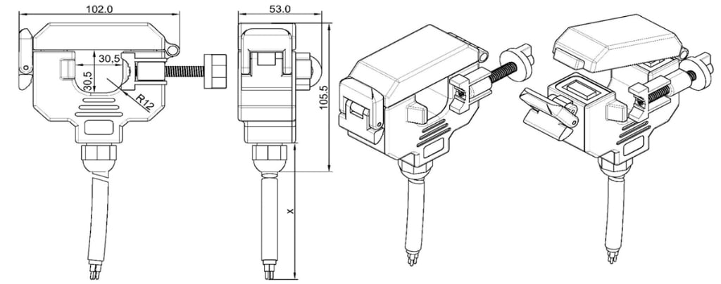 FSCT-30 Waterproof Split core CT